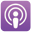 Icon with logo apple podcast